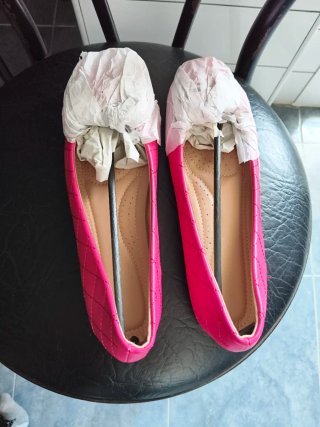 Manoletinas rosas talla 38
