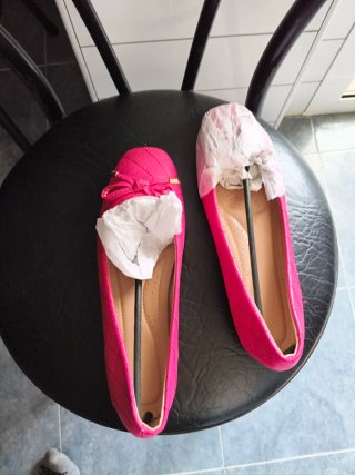 Manoletinas rosas talla 38