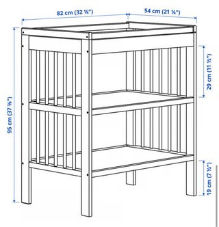 Cambiador Bebé IKEA + Colchón y Funda