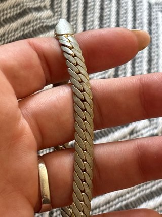 Pulsera de plata bañada en oro