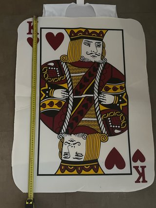 Traje/Disfraz Rey de Corazones / Cartas – 87 cm