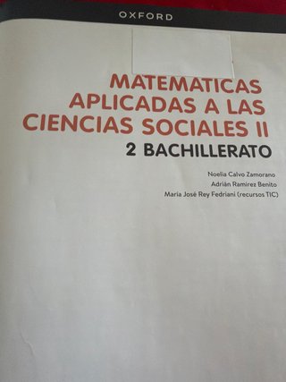 Matemáticas aplicadas a las Ciencias Sociales I...