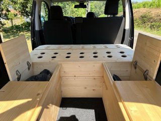 Mueble camper sin homologación.Toyota Proace Verso