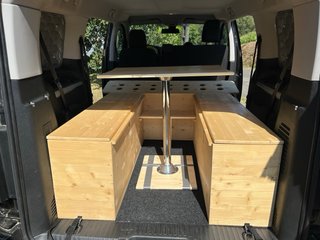 Mueble camper sin homologación.Toyota Proace Verso