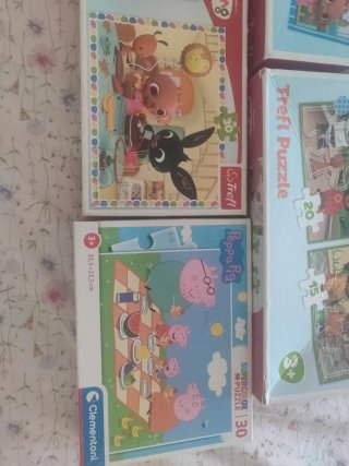 Lote 5 Puzzles Infantiles (Bing, Peppa Pig, Baby S