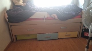 Cama nido con cajones