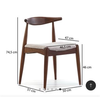 Pack 2 Sillas Corzo Nogal Madera Maciza