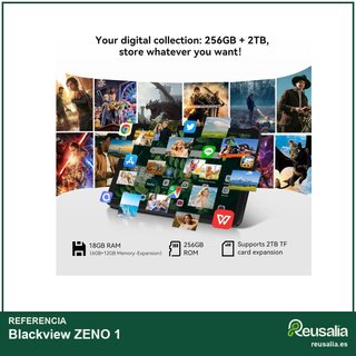 - Blackview ZENO 1 256GB Roca Negra Tablet