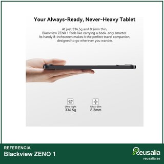 - Blackview ZENO 1 256GB Roca Negra Tablet