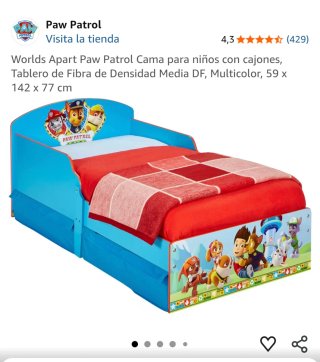 Cama infantil Paw Patrol