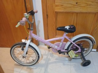 Bicicleta infantil rosa Btwin