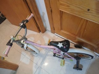 Bicicleta infantil rosa Btwin