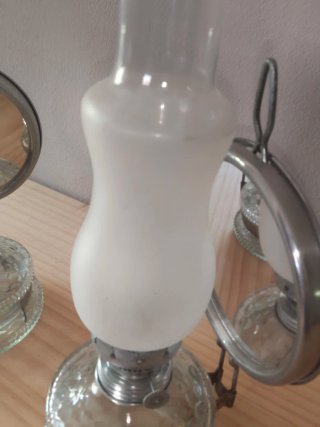 2 Quinques de cristal y metal
