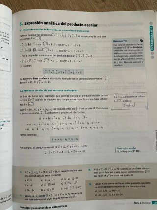 Libro Matemáticas Vicens Vives 1 Bach