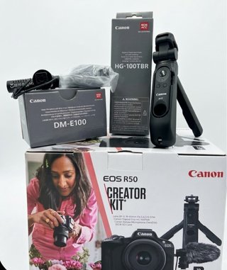 Canon EOS R50 Kit Vlog + Obj Pequeño+ 3 baterías