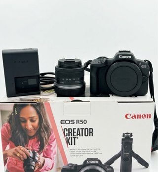 Canon EOS R50 Kit Vlog + Obj Pequeño+ 3 baterías