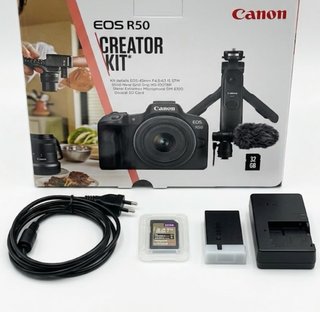 Canon EOS R50 Kit Vlog + Obj Pequeño+ 3 baterías