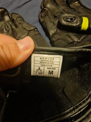 Guantes Armure Drago Moto Negros y Amarillos