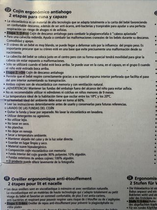 Cojín Ergonómico - Plagiocefalia Bebé Jané 2 en 1