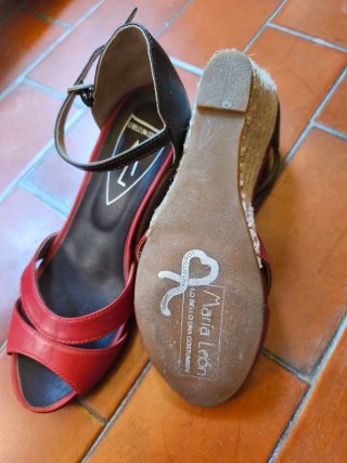 Sandalias de piel mujer talla 37