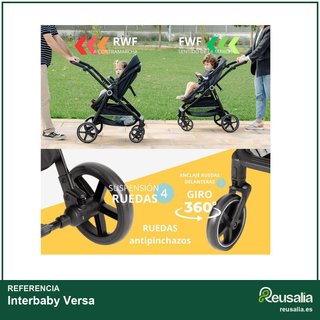 - Interbaby Versa carrito bebé cómodo seguro