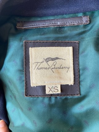 Abrigo Thomas Burberry azul Talla XS