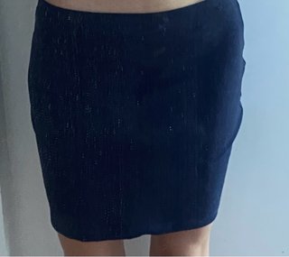 Gonna blu navy da ufficio