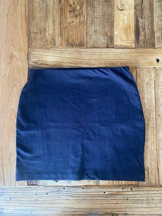 Gonna blu navy da ufficio