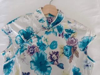 Vestido Qipao Estampado Floral