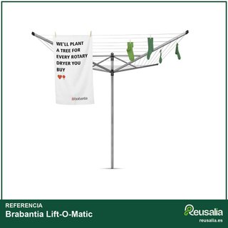 Brabantia Lift-O-Matic tendedero ajustable con