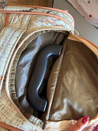 Maleta/bulto de viaje con ruedas y mapa