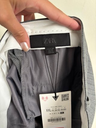 Pantalón Zara Raya Diplomática Tiro Bajo