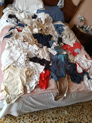 Carrito de BB 3 en 1+ Ropa 3 a 6 meses niño GRATIS
