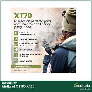 Midland C1180 XT70 walkie talkie profesional