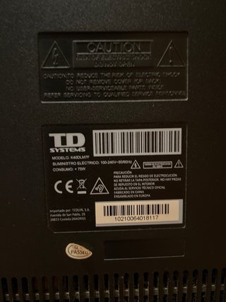 Televisor TD Systems 40" Full HD (Modelo K40DLM7F)