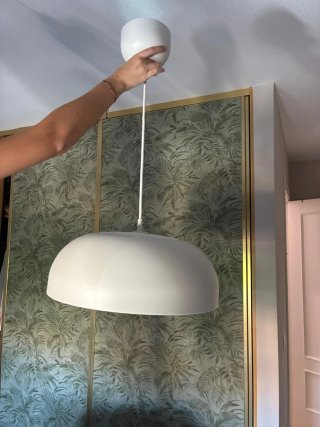 Lámpara de techo Ikea blanca