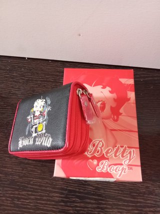 Monedero Betty Boop Negro y Rojo