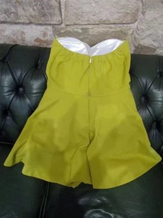 Vestido corto verde oliva - Verano