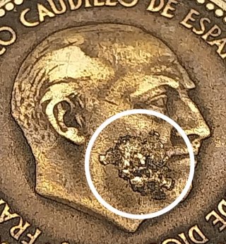 VARIANTE 1 Peseta  F. Franco Error-G. Exceso Metal