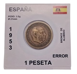 VARIANTE 1 Peseta  F. Franco Error-G. Exceso Metal