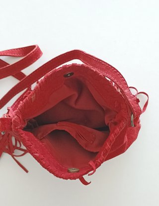 Bolso Zara Girl Rojo/Granate Flecos