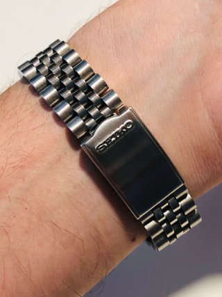 Reloj Seiko 5 Datejust 1985 Automático Blanco
