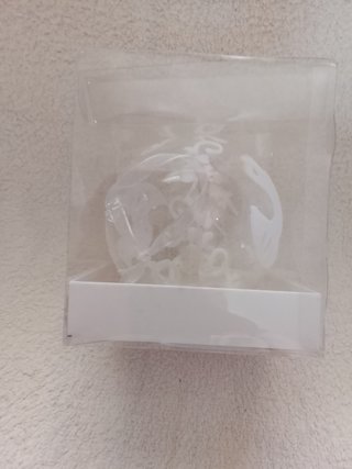 Bola Navideña Transparente con Diseño