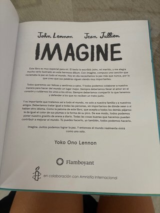 Libro de John Lennon “Imagine”