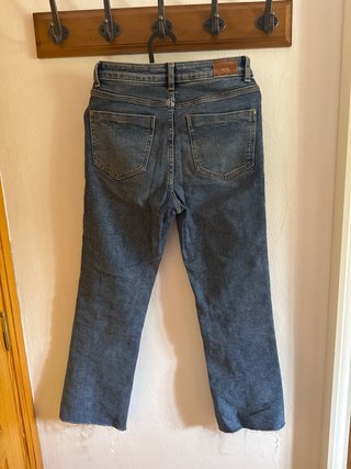 Pantalón vaquero flare ZARA azul