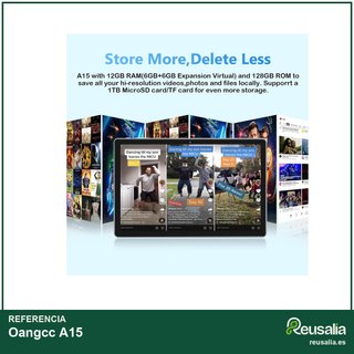 Oangcc A15 128GB Azul Tablet Android 13 RAM 10"