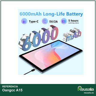 Oangcc A15 128GB Azul Tablet Android 13 RAM 10"
