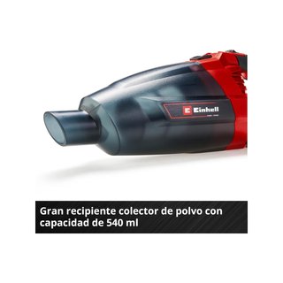 Einhell aspiradora inalámbrica limpieza rápida