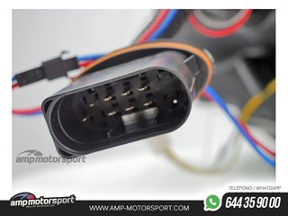 FAROS DELANTEROS DINAMICOS PARA MERCEDES CLASE C W205 NEGROS 2014-2018