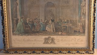 L'Assemblée au Concert - Litografía Francesa